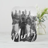 モダンメリーb + wクリスマス シーズンカード (スタンド正面)