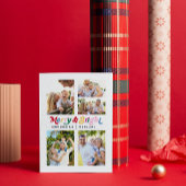 モダンメリーBrightカラフルレトロ5写真 シーズンカード