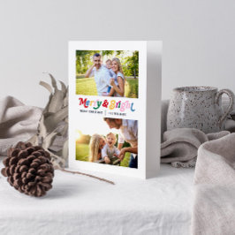 モダンメリーBrightカラフル 2写真 カード