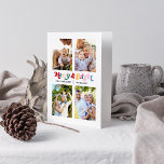モダンメリーBrightカラフル 4写真 カード<br><div class="desc">私たちの&ブライトモダンレトロ4フォトメリーカードでクリスマスのスピリットを取得カラフル!このカードはカラフルレトロメリータイポグラフィで明るいおもしろいパター書ンを備え、あなたの人生のすべてのクリスマス愛好家に最適である。4カスタマイズお気に入りの枚のクリスマス写真と家族の名前とカードの前面に、ネイビーの青い背景に一致するカラフルパターンの内側に特別なメッセージを追加ストライプの。このカードで休日の挨拶を明るく楽しく作れる！いくつかの休日の応援を広げ、あなたの愛する人感じ々をクリスマスの精神にする。私たちモダンと明るいカラフルレトロ4のフォトカードは、このクリスマスで最も思い出に残る一つになる！一致連絡製品の設計者。一致する製品の私たちのトレンディーコレクションで家族のスタイルを高める： https://www.zazzle.com/collections/119053752706401805 Copyright berryデザイン,  all rights reserved.</div>