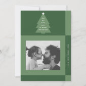 モダンメリーBright Green市松模様に One写真 シーズンカード (正面)