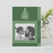 モダンメリーBright Green市松模様に One写真 シーズンカード (スタンド正面)