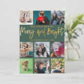 モダンメリーBright Green & フェイク金ゴールド シーズンカード (スタンド正面)