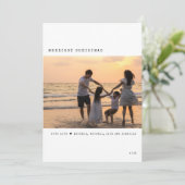 モダンメリーChristmas Photo シーズンカード (スタンド正面)