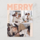 モダンメリーCoral Year In Review Vertical 3写真 シーズンポストカード (正面)