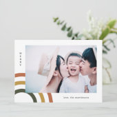 モダンメリーEarth Tonesクリスマスカード (スタンド正面)