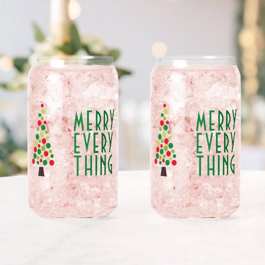 モダンメリーEverything Holiday Tree ガラス缶 (インサイチュ (ウェディング))
