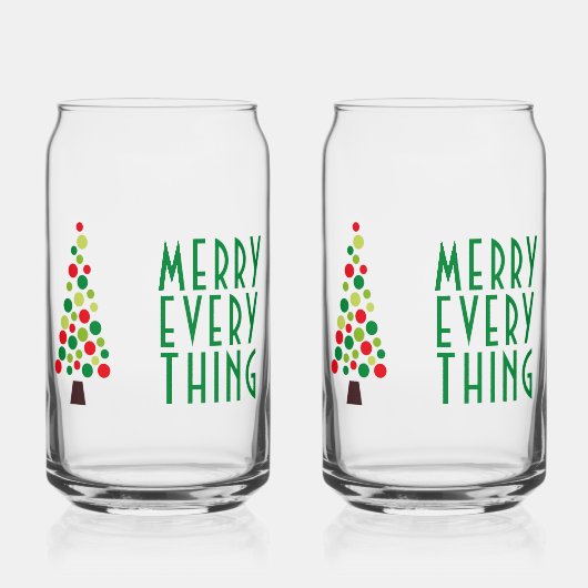 モダンメリーEverything Holiday Tree ガラス缶 (正面)