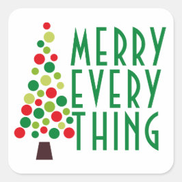 モダンメリーEverything Holiday Tree スクエアシール