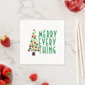 モダンメリーEverything Holiday Tree スタンダードカクテルナプキン (インサイチュ)
