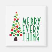 モダンメリーEverything Holiday Tree マグネット (正面)