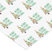 モダンメリーEverything Holiday Tree Pattern ショートテーブルランナー (コーナー)