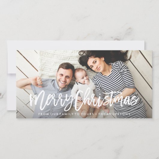 モダンメリーHoliday Photo Card シーズンカード (正面)