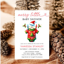 モダンメリーLittle Christmas Santa Baby Shower