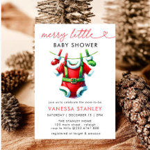 モダンメリーLittle Christmas Santa Baby Shower