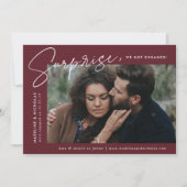 モダンメルロサプライズ婚約 案内状 (正面)