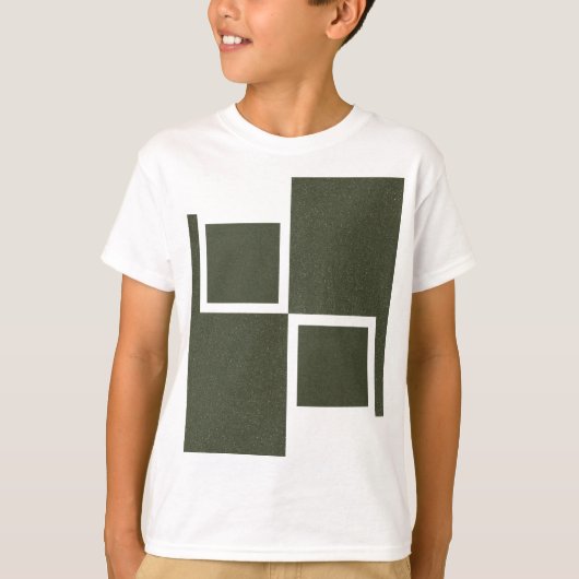 モダンモスグリーン箱入りティー Tシャツ (正面)