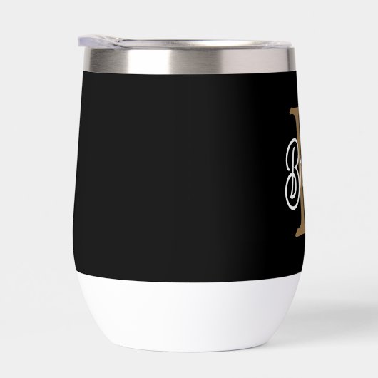 モダンモノグエレガントラム名ブラックグレースクリプト (右面)