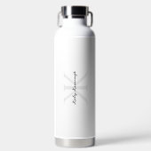 モダンモノグエレガントラムKプロフェッショナルロゴ ウォーターボトル (正面)