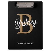 モダンモノグラエレガントム名ブラック・金ゴールド・スクリプト