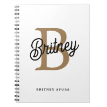 モダンモノグラエレガントム名ブラック・金ゴールド・スクリプト