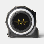 モダンモノグラムがプリントされた黒のメジャー メジャー (正面)