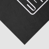 モダンモノグラムのイニシャル | ブラック&ホワイト 薄葉紙 (詳細)