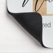 モダンモノグラムのイニシャルB名パーソナライズされた マウスパッド (コーナー)