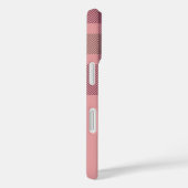 モダンモノグラムのシックガーリーピンク Case-Mate iPhoneケース (裏面 / 右)
