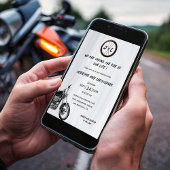 モダンモノグラムのバイアドベンチャー結婚ズ 招待状