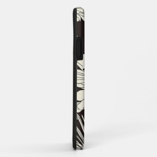 モダンモノグラムのフローラ Case-Mate iPhoneケース (裏面/右)