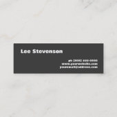 モダンモノグラムのミニ名刺 スキニー名刺 (裏面)