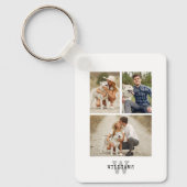 モダンモノグラムの4フォトギャラリー キーホルダー (正面)