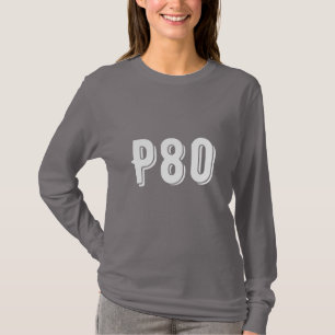モダンモノグラムのP80グレー10代の Tシャツ