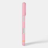 モダンモノグラムイニシャル名入りピンク Case-Mate iPhoneケース (裏面 / 右)