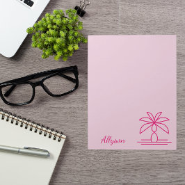 モダンモノグラムカラフルピスタイリッシュンク ノートパッド