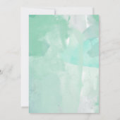 モダンモノグラムシー・フォーム・ウォータカラーウェディング 招待状 (裏面)