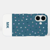 モダンモノグラムハートiPhoneケース Case-Mate iPhoneケース (裏面 (横))