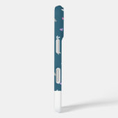モダンモノグラムハートiPhoneケース Case-Mate iPhoneケース (裏面 / 右)