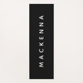 モダンモノグラムブラックヨガマットトレーニング ヨガマット (正面)