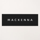 モダンモノグラムブラックヨガマットトレーニング ヨガマット (正面(横))