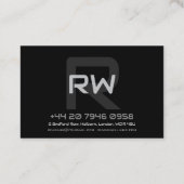 モダンモノグラムユーロ 名刺 (裏面)