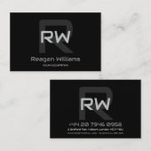 モダンモノグラムユーロ 名刺 (正面/裏面)