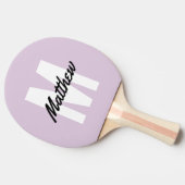 モダンモノグラム名ミニマリスト 卓球ラケット (横)
