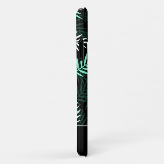 モダンモノグラム緑離れのパターン Case-Mate iPhoneケース (裏面/右)