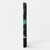 モダンモノグラム緑離れのパターン Case-Mate iPhoneケース (裏面/左)