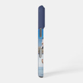 モダンモノグラム5枚フォトコラージュダスクブルー iPhoneケース (右側面)