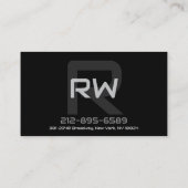 モダンモノグラム コーリングカード (裏面)