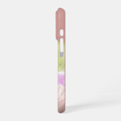 モダンモノグラム 1 写真 ダスティローズ iPhoneケース (左側面)