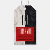 モダンモノグ結婚ラムありがとう ギフトタグ (正面)